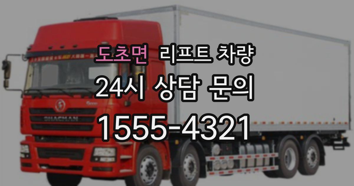 도초면 리프트 차량