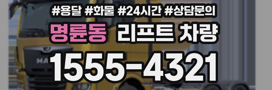 명륜동 리프트 차량