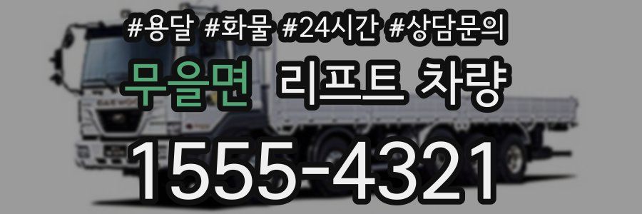 무을면 리프트 차량