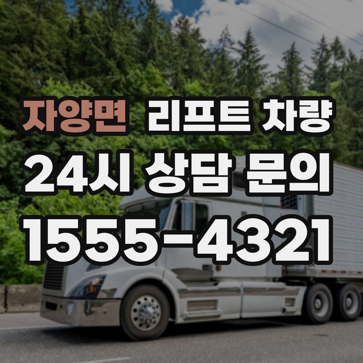 자양면 리프트 차량