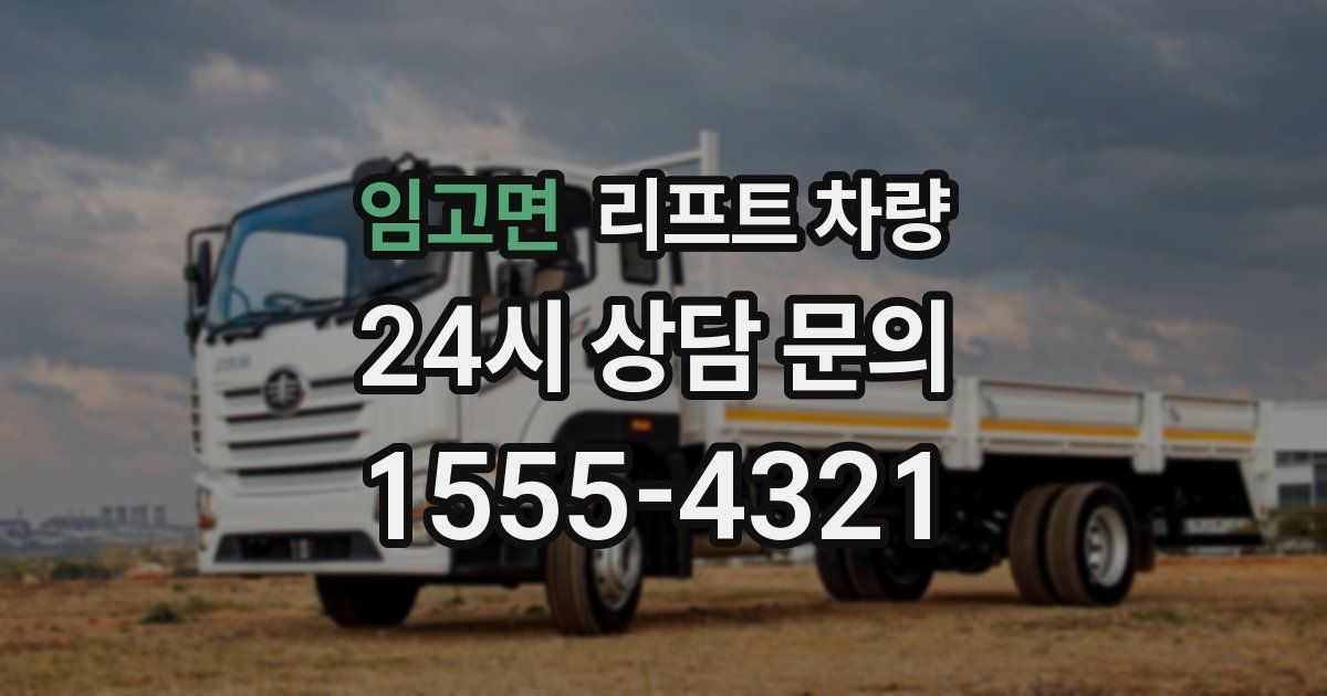 임고면 리프트 차량