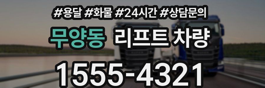 무양동 리프트 차량
