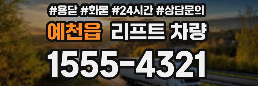 예천읍 리프트 차량