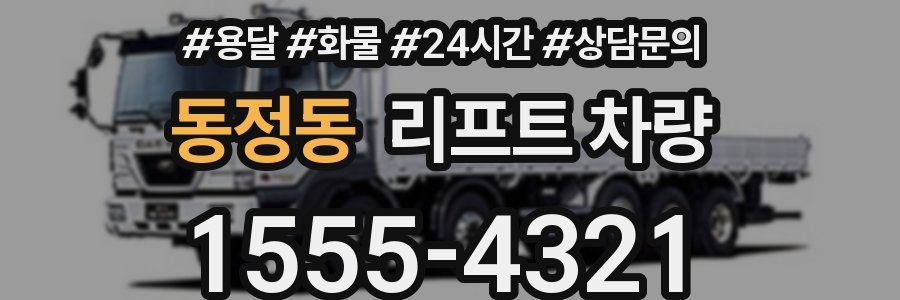 동정동 리프트 차량