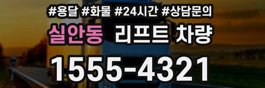 실안동 리프트 차량