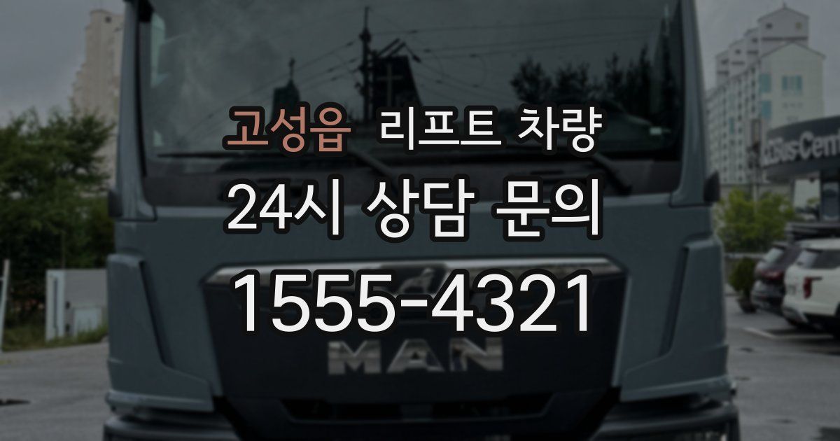 고성읍 리프트 차량