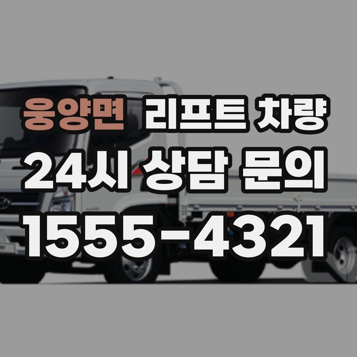 웅양면 리프트 차량