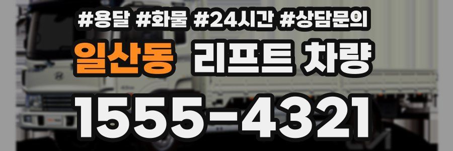일산동 리프트 차량