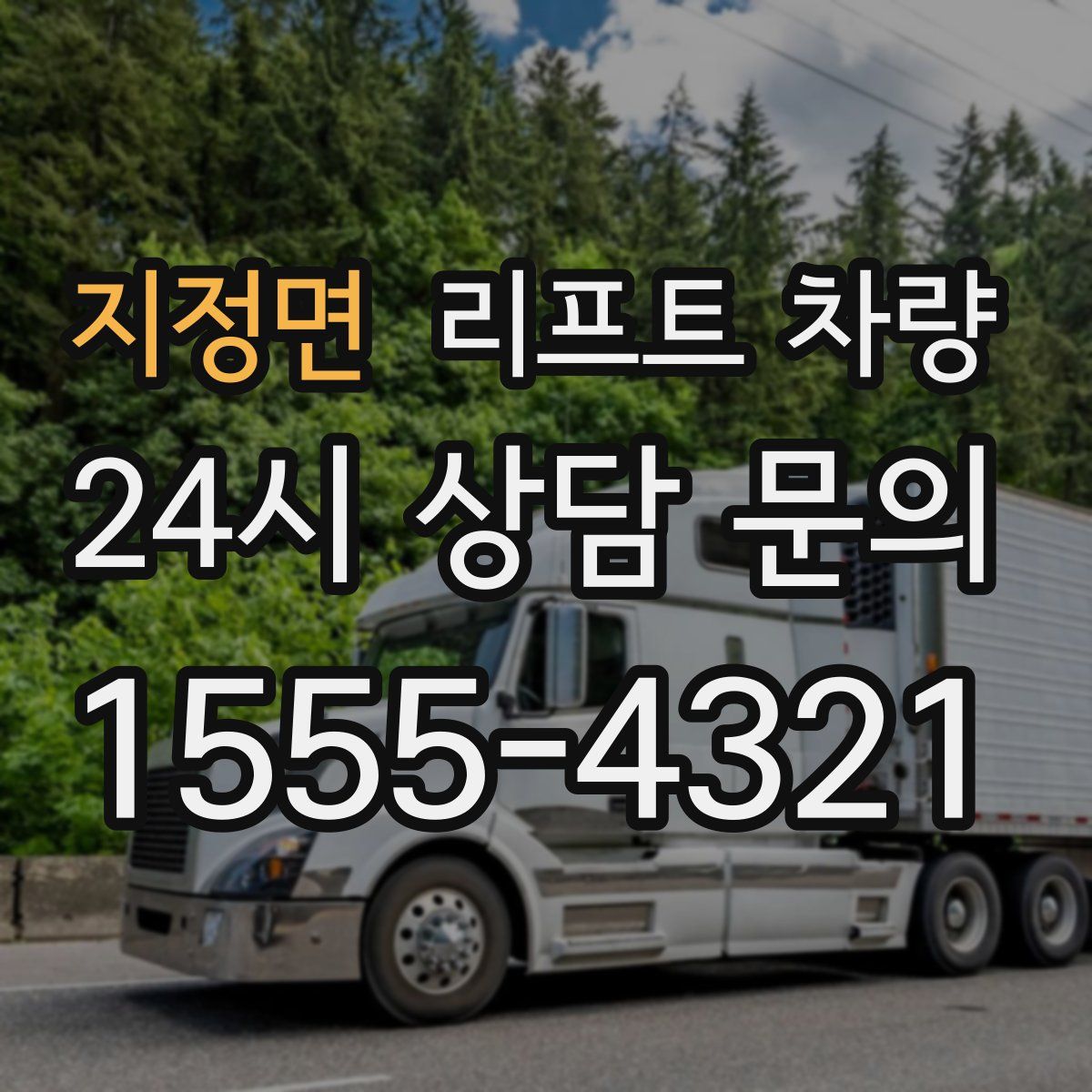 지정면 리프트 차량