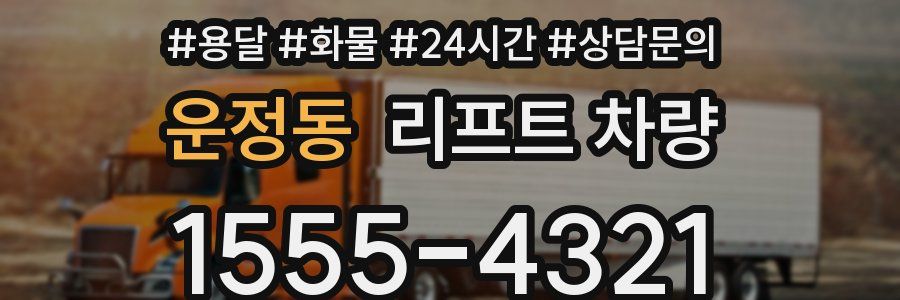 운정동 리프트 차량