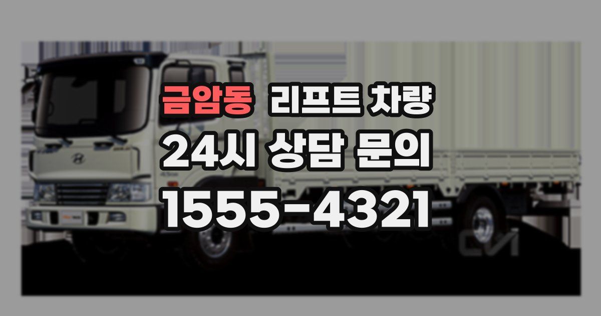 금암동 리프트 차량