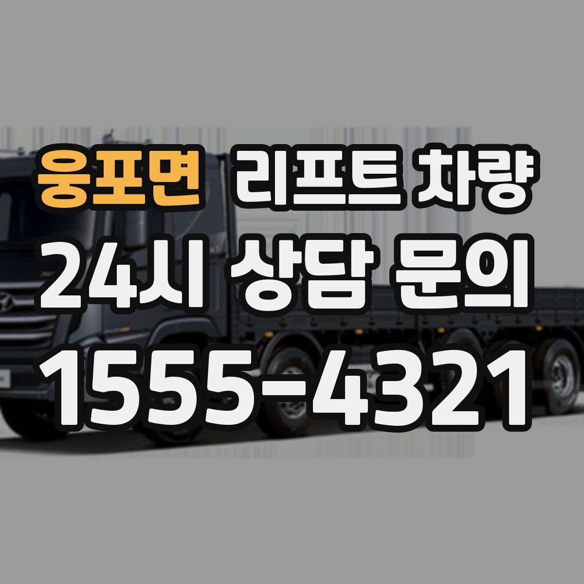 웅포면 리프트 차량