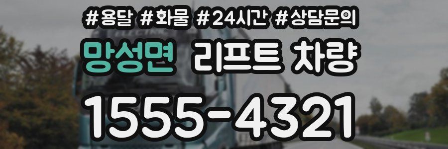 망성면 리프트 차량