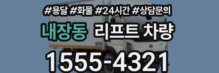 내장동 리프트 차량