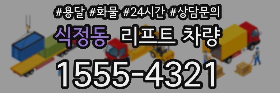 식정동 리프트 차량