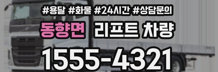 동향면 리프트 차량