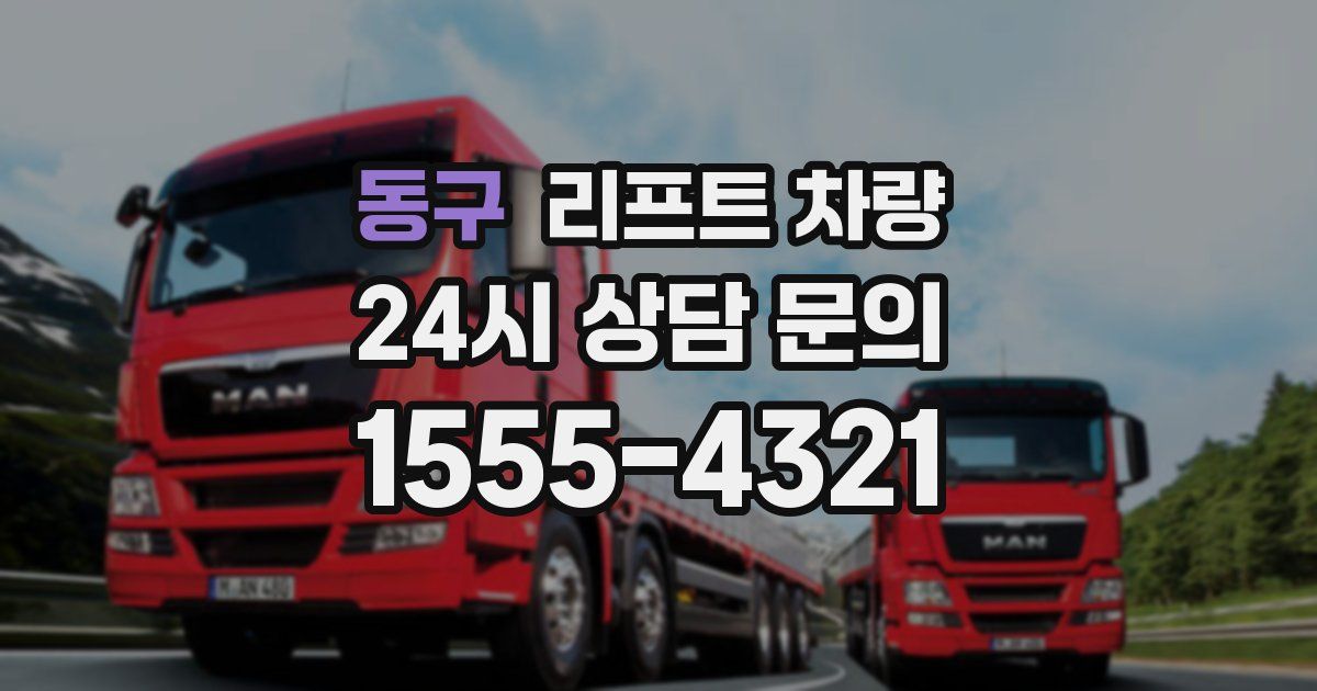 동구 리프트 차량