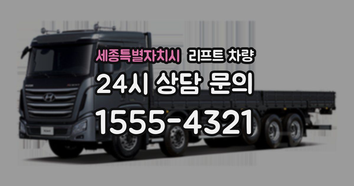 세종특별자치시 리프트 차량