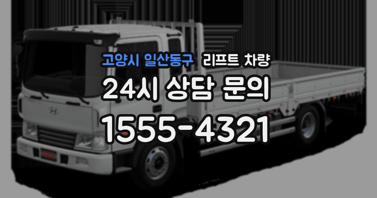 고양시 일산동구 리프트 차량