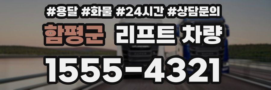 함평군 리프트 차량