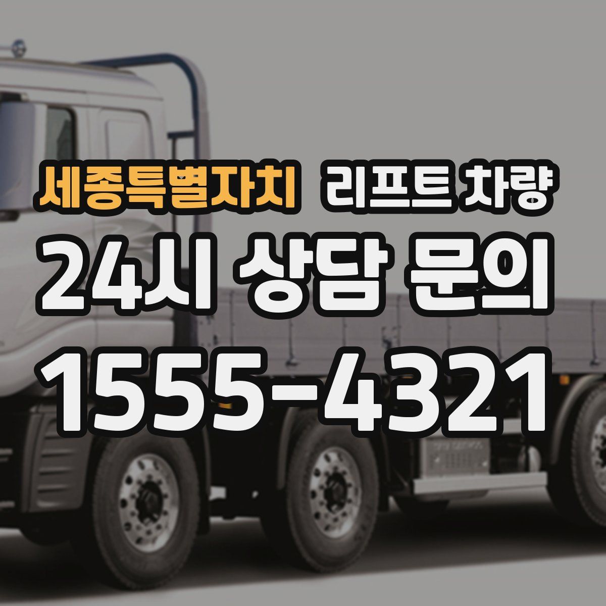 세종특별자치 리프트 차량