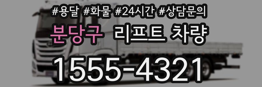 분당구 리프트 차량