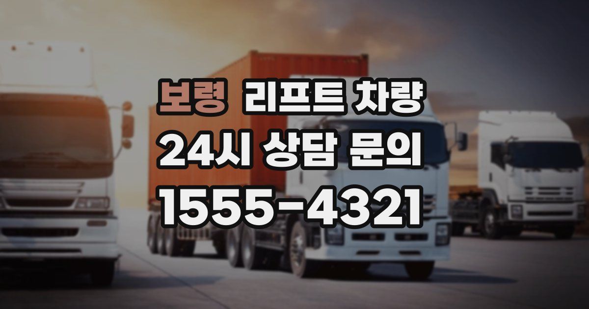 보령 리프트 차량
