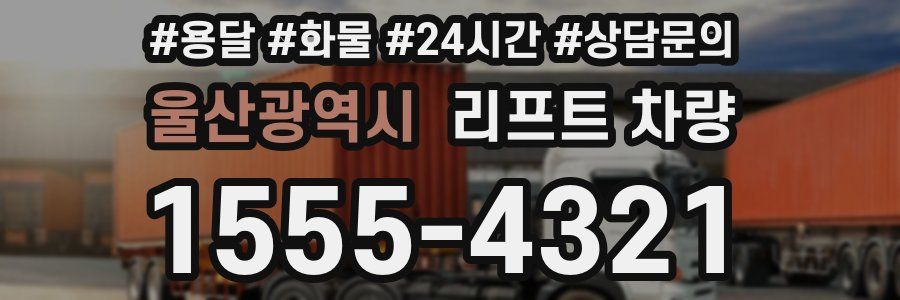 울산광역시 리프트 차량