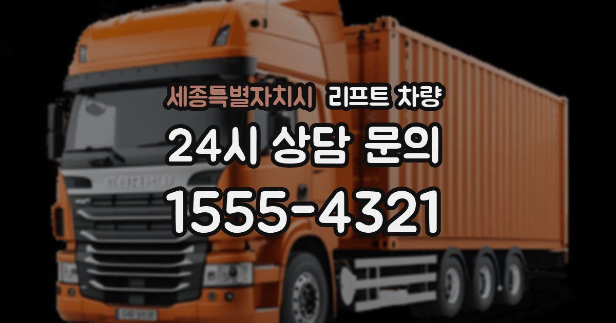 세종특별자치시 리프트 차량