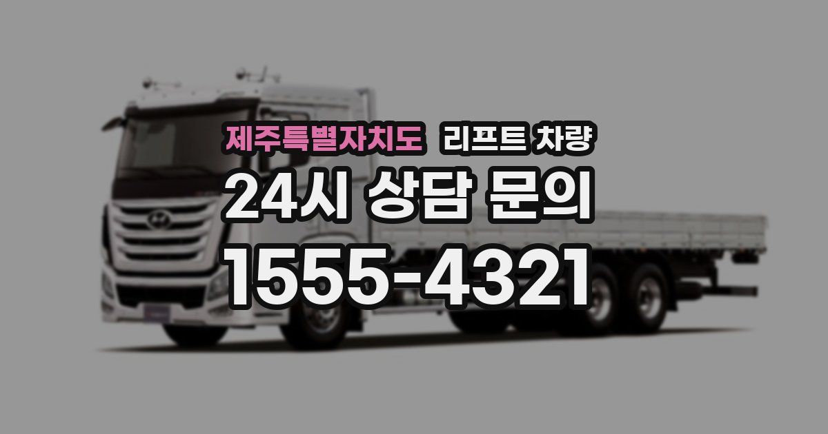 제주특별자치도 리프트 차량