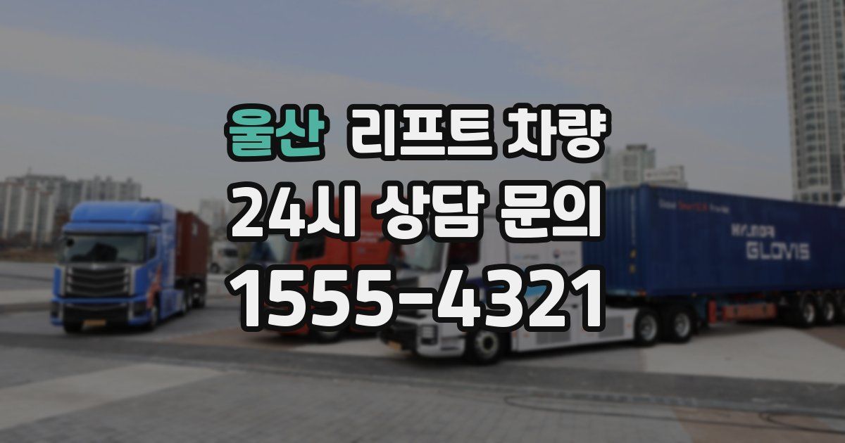 울산 리프트 차량