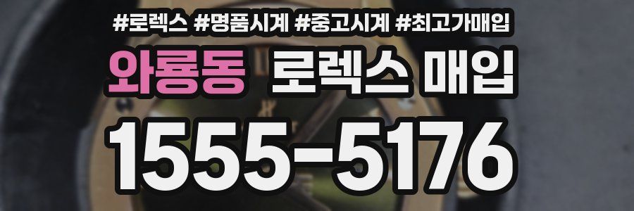 와룡동 로렉스 매입