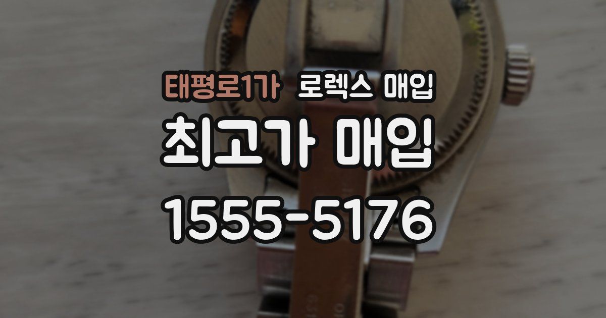 태평로1가 로렉스 매입