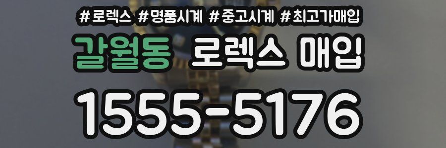 갈월동 로렉스 매입