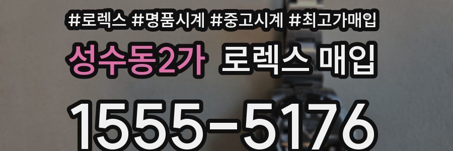 성수동2가 로렉스 매입