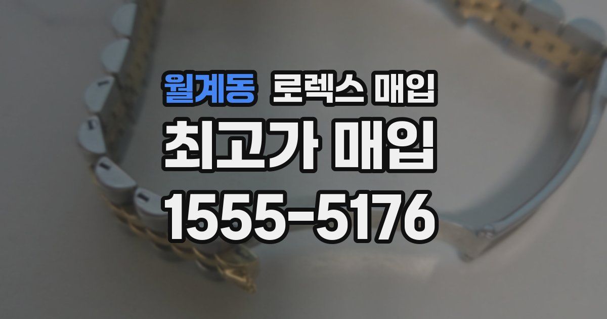 월계동 로렉스 매입