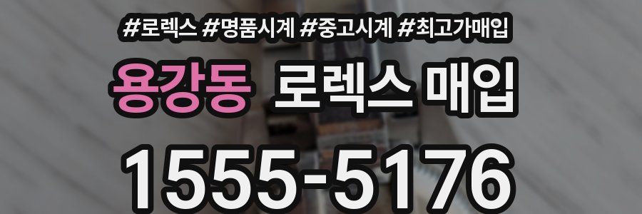 용강동 로렉스 매입