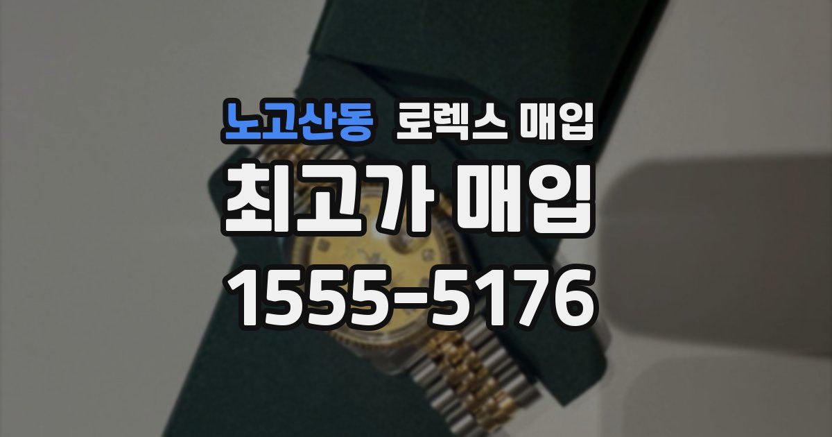 노고산동 로렉스 매입