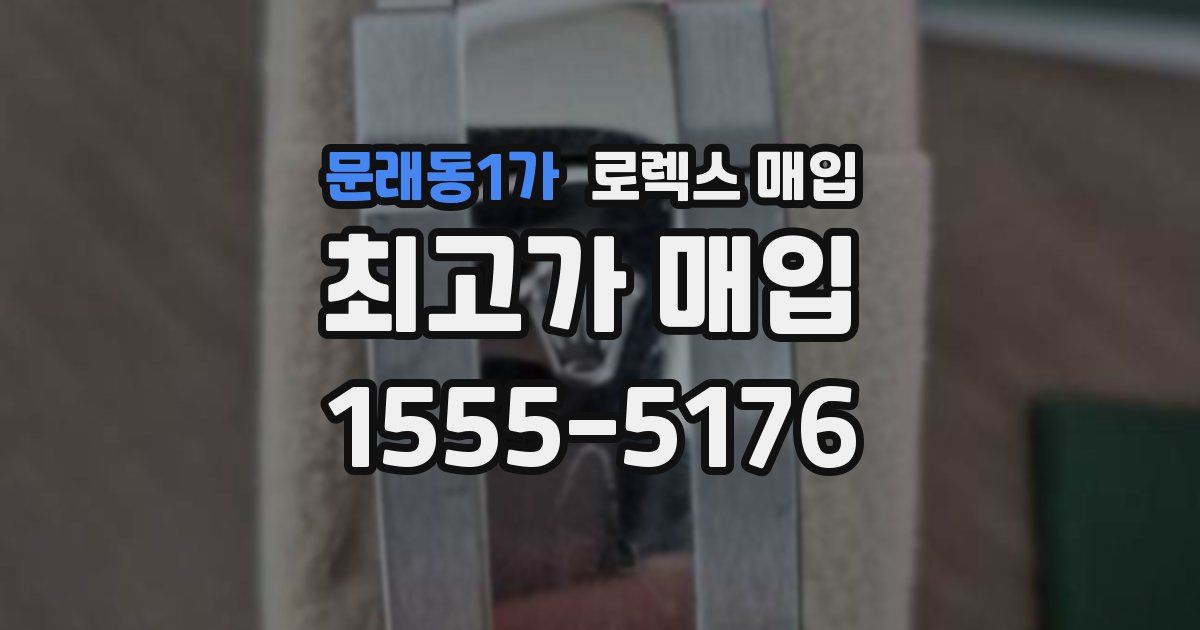문래동1가 로렉스 매입