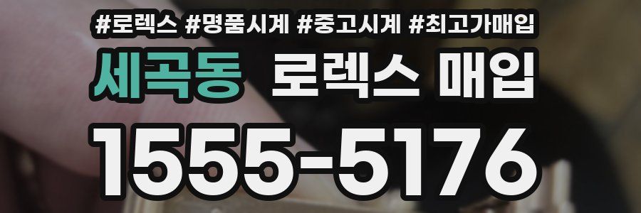 세곡동 로렉스 매입