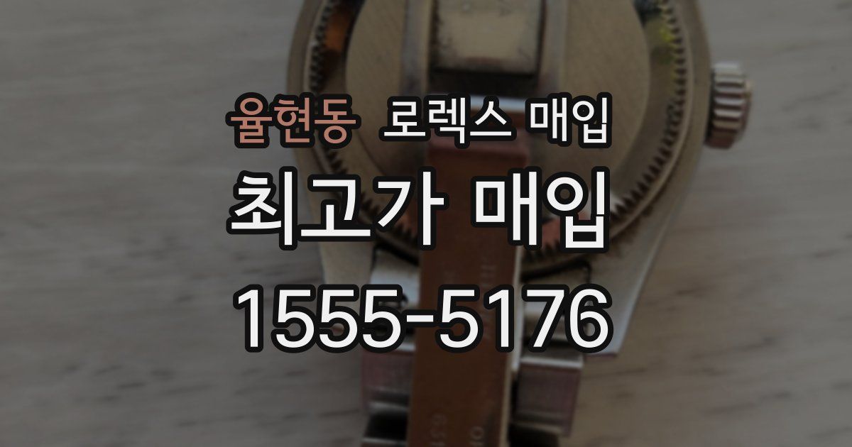 율현동 로렉스 매입