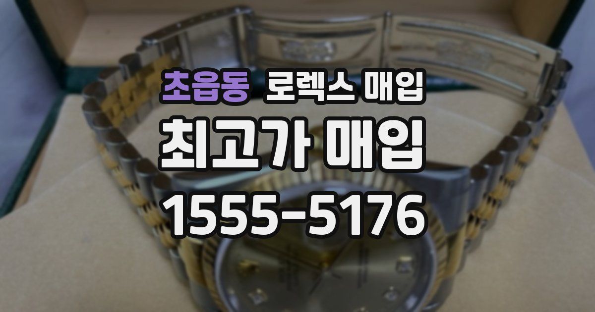 초읍동 로렉스 매입