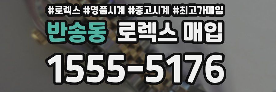 반송동 로렉스 매입