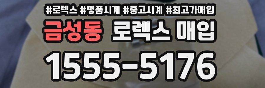 금성동 로렉스 매입