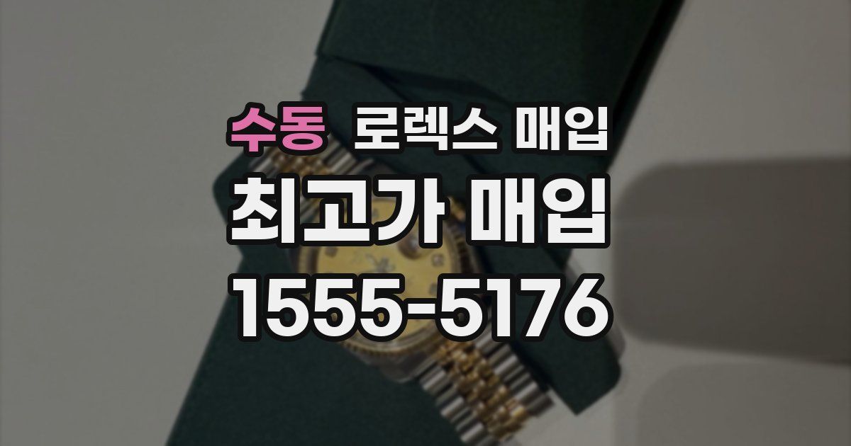 수동 로렉스 매입