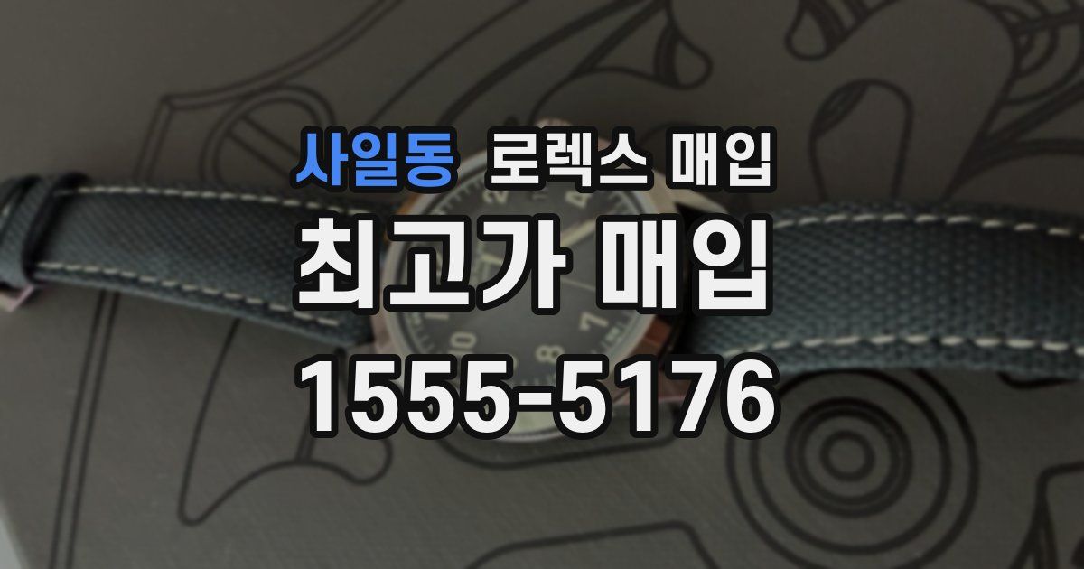 사일동 로렉스 매입