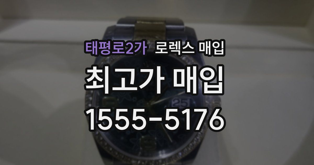 태평로2가 로렉스 매입