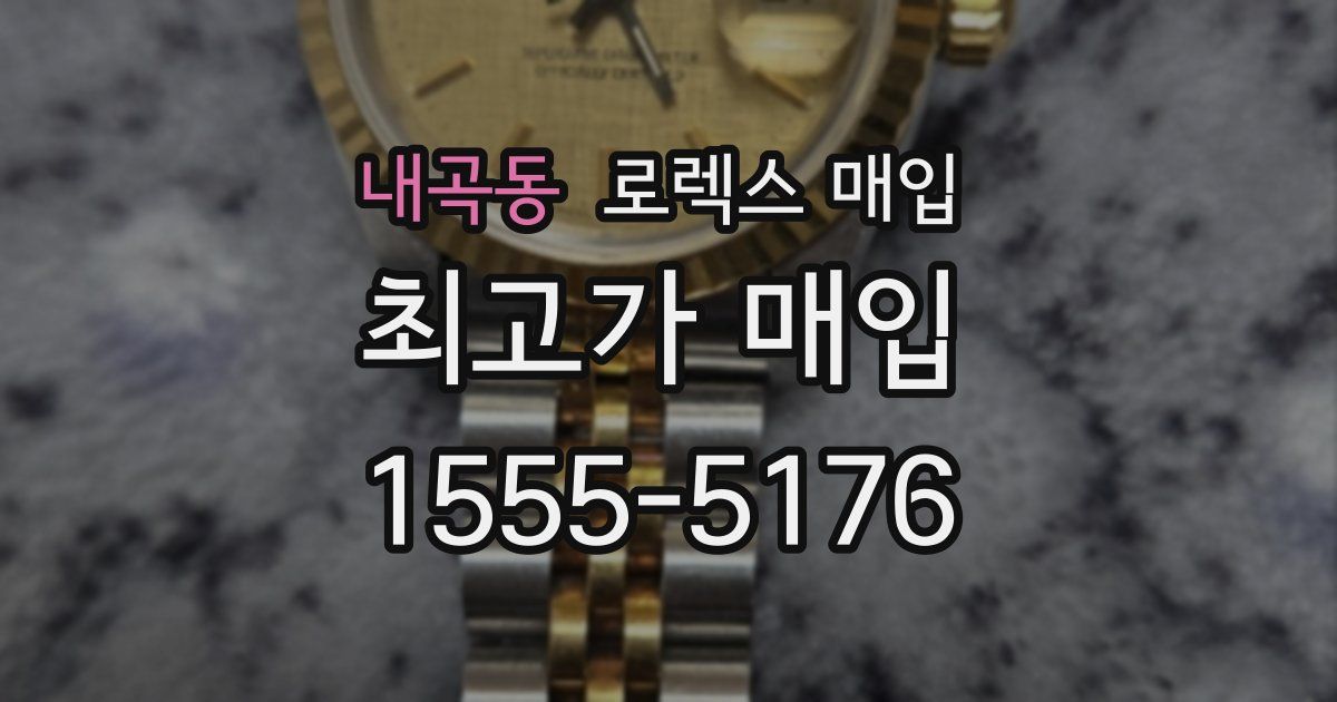 내곡동 로렉스 매입