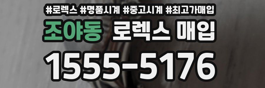 조야동 로렉스 매입