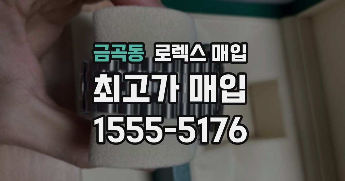 금곡동 로렉스 매입